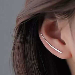 Gold Ear Climber 18k gold plated stainless steel